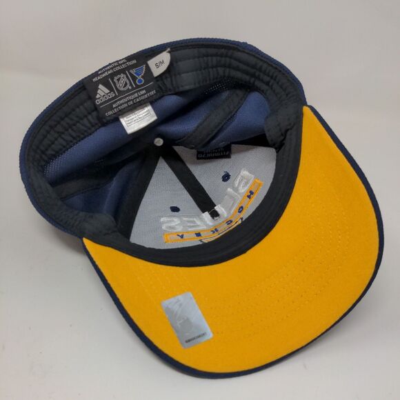 Adidas Men's NHL St. Louis Blues Hockey Hat Blue Size S/M Embroidered - Picture 10 of 13